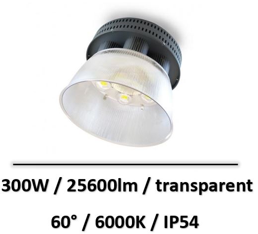 Miidex - LAMPE MINE LED 230V 300W 6000K IP54 25600LM - 80153