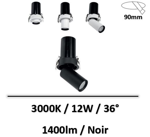 spot-led-spectrum-noir-12W