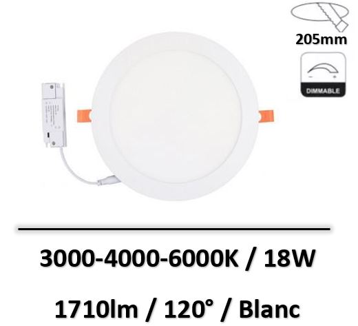 spot-led-CCT-blanc-miidex-18W