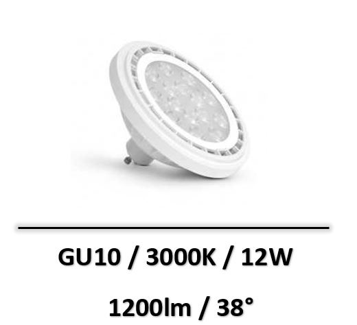 MIIDEX - AMPOULE LED GU10 ES111 12W 3000K - 100261