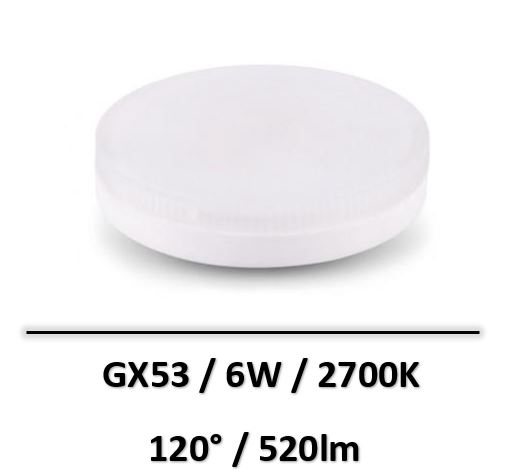 MIIDEX - AMPOULE LED GX53 6W 2700K - 7930