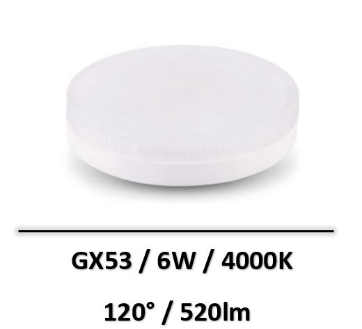 MIIDEX - AMPOULE LED GX53 6W 4000K - 7931
