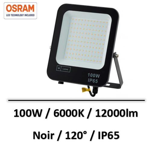 projecteur-led-100W-ledme-noir