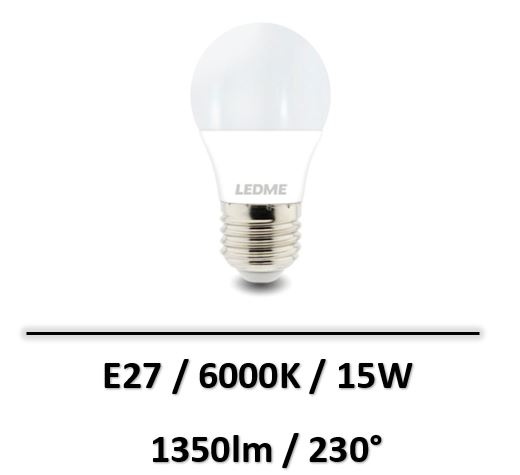 Ledme - Ampoule Led E27 A70 15W - 6000K - LM7046