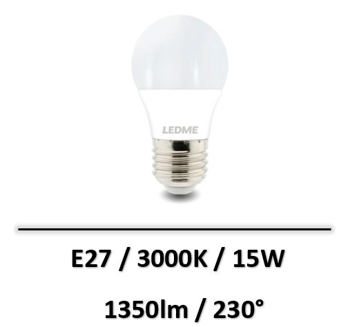 Ledme - Ampoule Led E27 A70 15W - 3000K - LM7048