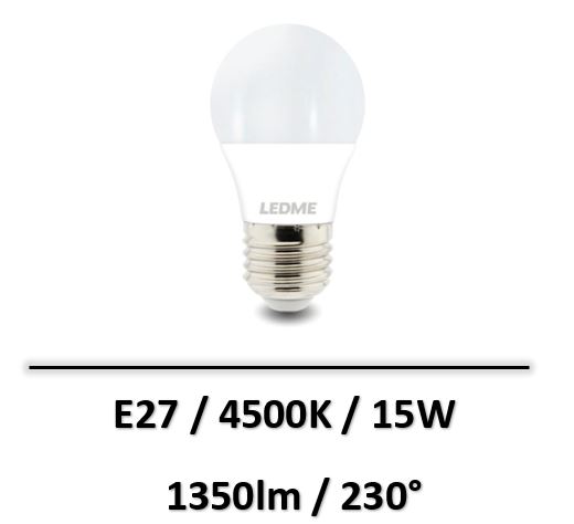 Ledme - Ampoule Led E27 A70 15W 4500K - LM7047