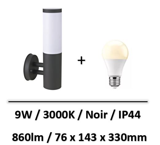 applique-led-ampoule-9W
