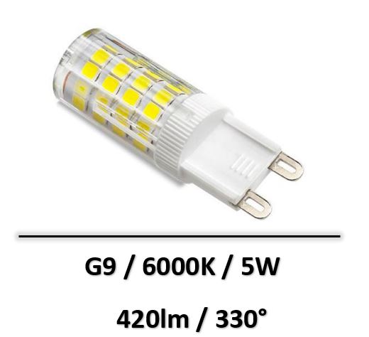 ledme - AMPOULE LED G9 5W 6000K - LM7120