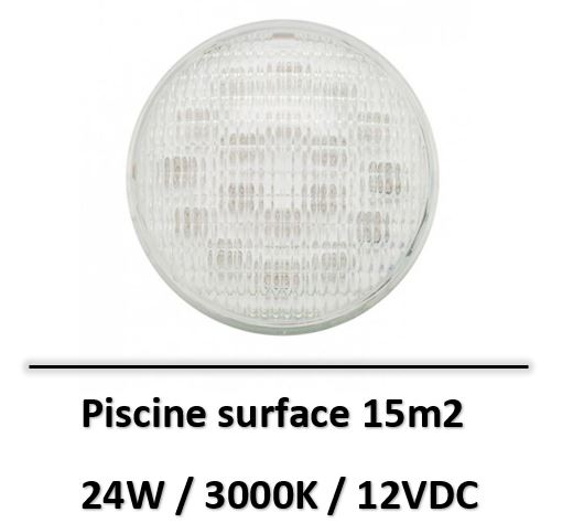 Ledme - LOT Piscine 15m2 - Ampoule Led Par56 24W Ip68 - RU0020