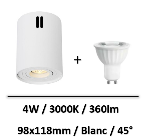 spot-led-blanc-4W-3000K