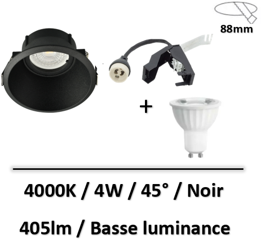 spot-led-arlux-noir-4000K-4W