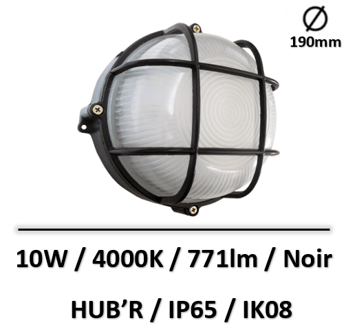 hublot-led-noir-10W-4000K-visio-led