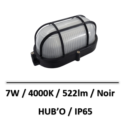 VisioLED - HUB’O Hublot LED 7W - 4000K - IP65 - LEDAPO7NWBN