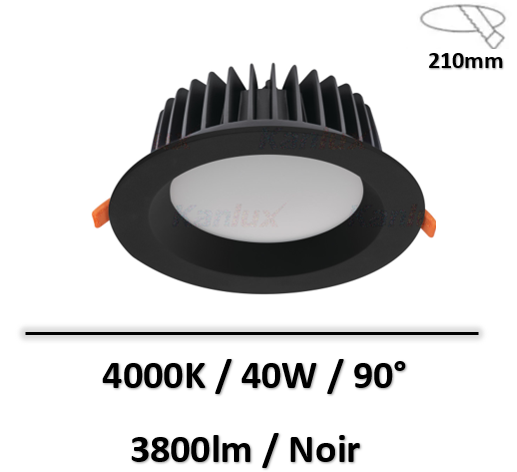 sppot-led-kanlux-noir-40W-4000K