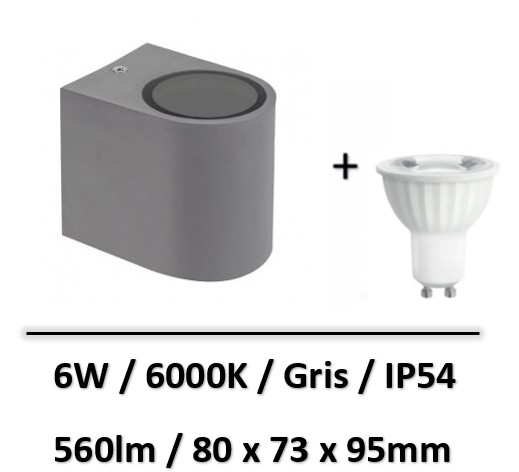 parete-gris-6W-spectrum-6000K