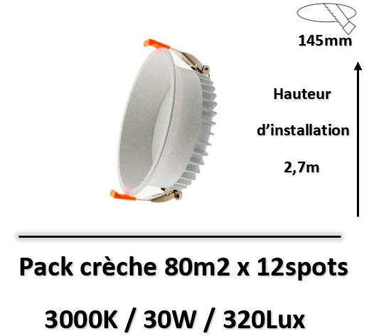 spot-led-30W-pack-creche-3000K