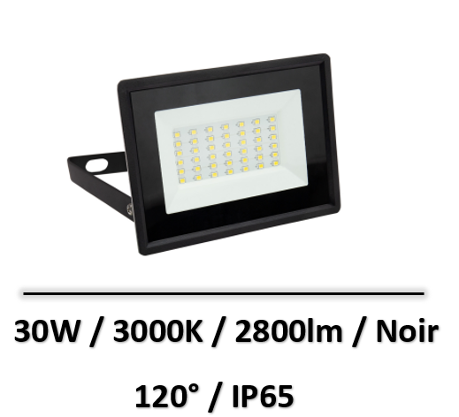 projecteur-led-noir-30W-6000K-spectrum