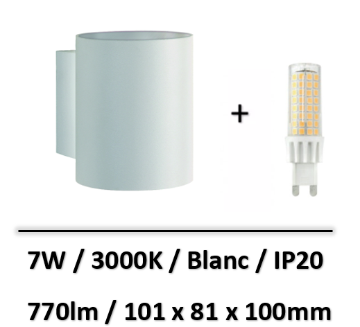 applique-led-blanche-spectrum-7W