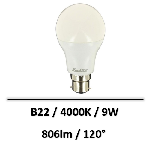 ampoule-led-xanlite-9W-B22