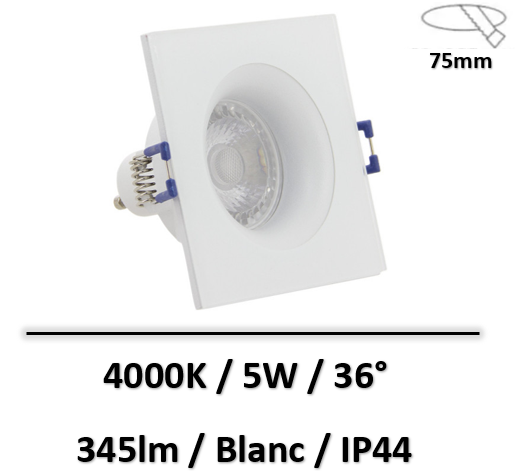 spot-led-IP44-xanlite-5W-blanc