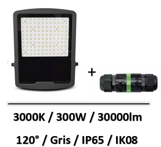 projecteur-led-gris-300W-3000K
