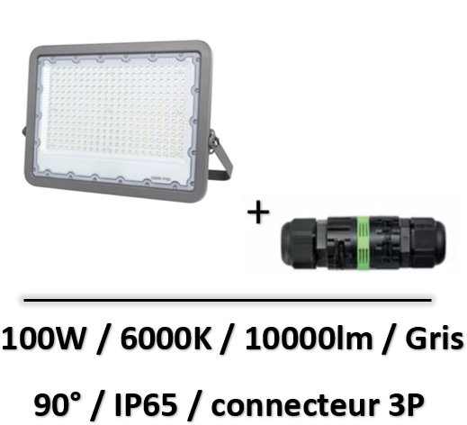 projecteur-led-gris-100W-puissant