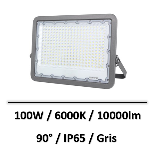 projecteur-led-gris-100W-6000K