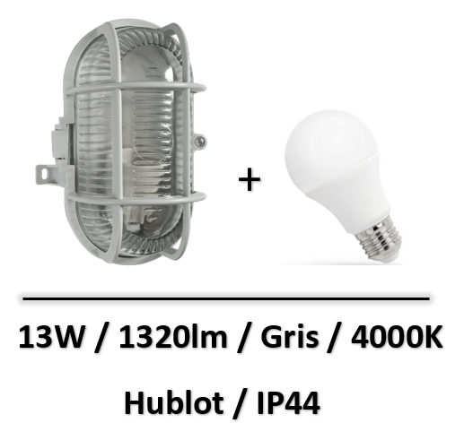 hublot-led-gris-tibelec-grille-13W