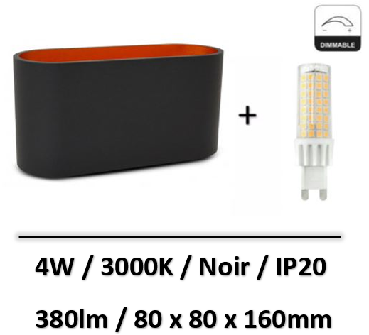 applique-led-noir-4w