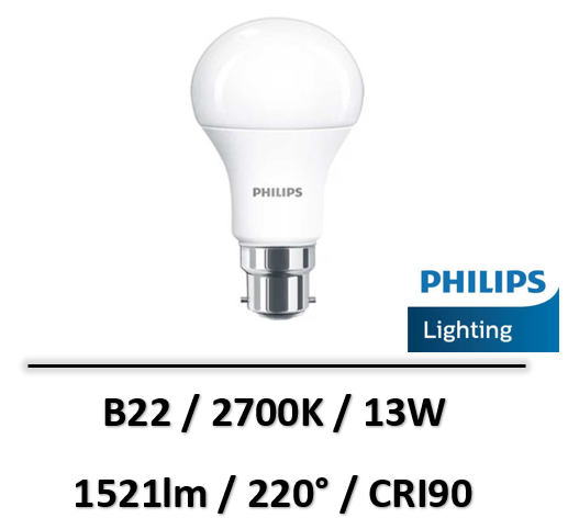 Philips - Ampoule LED CorePro B22 13W Eq 100W - SI510025