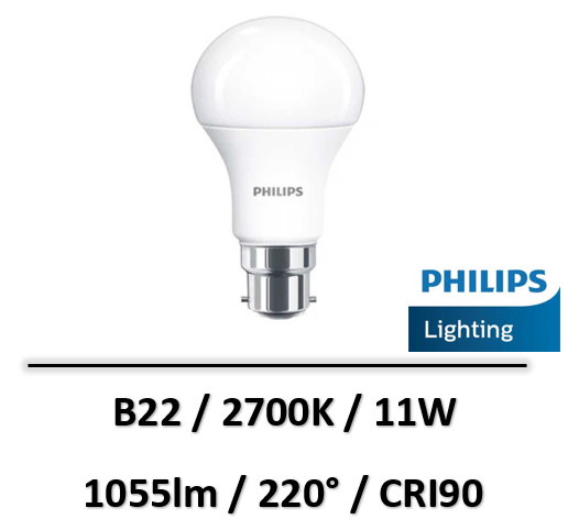 Philips - Ampoule LED CorePro B22 11W Eq 75W - SI577615