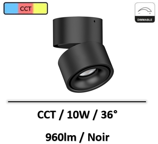 spot-led-saillie-noir-10W-be-led