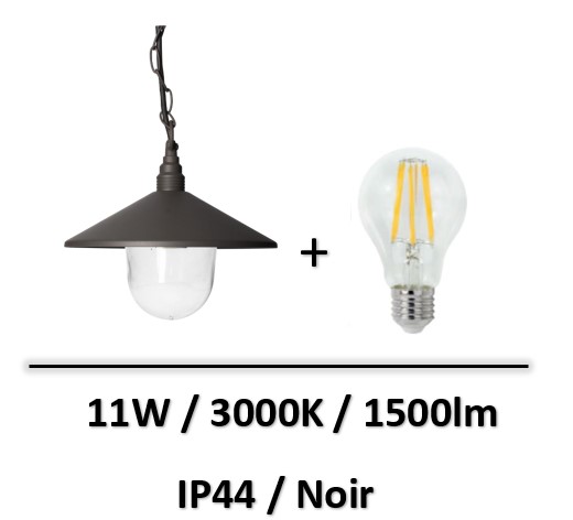 suspension-led-gris-11W