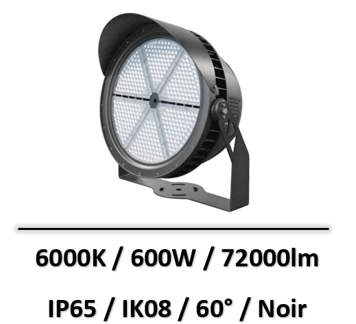 projecteur-led-600W-noir-ledme