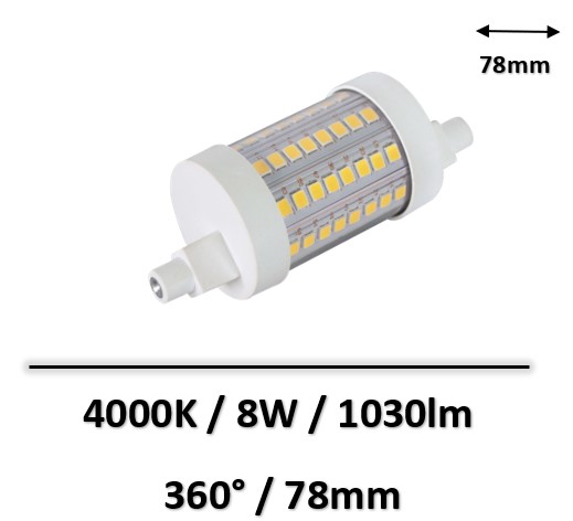 ampoule-ledR7S-8W-78mm