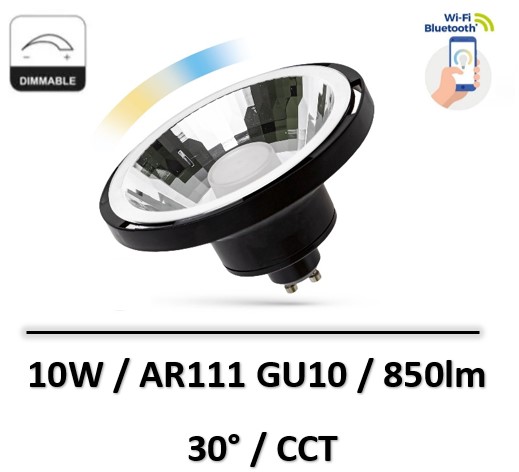 AR111-GU10-CCT-dimmable-noir