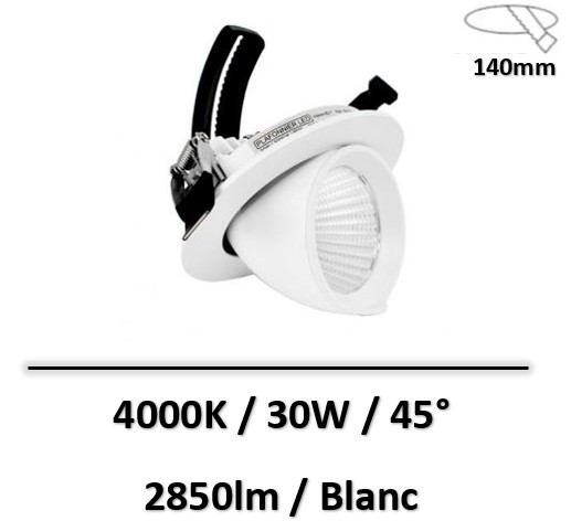 spot-led-escargot-30W-blanc