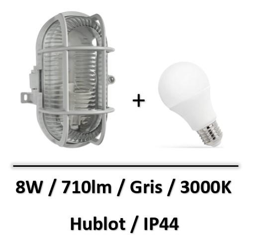 hublot-led-8W-gris-IP44