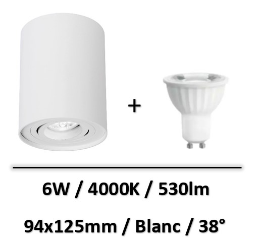 spot-led-saillie-blanc-6W-spectrum-led