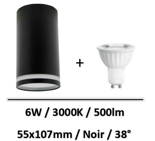spot-led-noir-GU10-6W