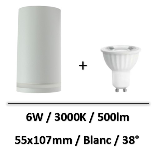 spot-led-saillie-blanc-6W