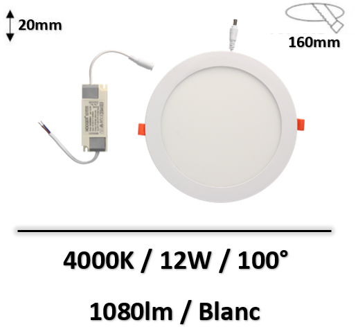 spot-led-encastre-blanc-12W