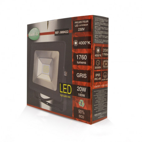 projecteur-led-plat-gris-20w-4000°k-ip65