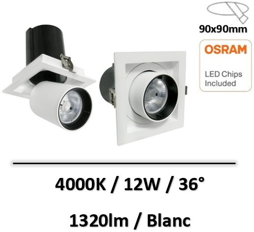 spot-led-ledme-12W-blanc