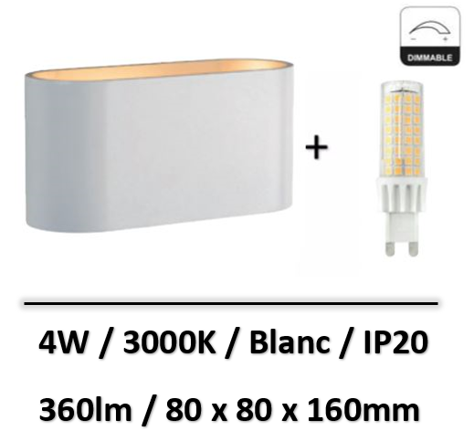 applique-led-G9-blanche
