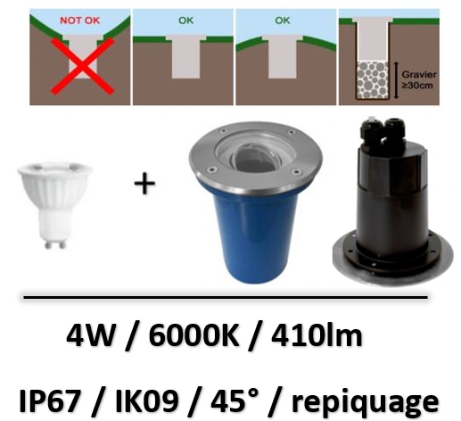 spot-led-repiquage-sol