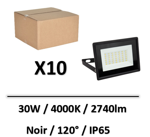 projecteur-led-30W-noir