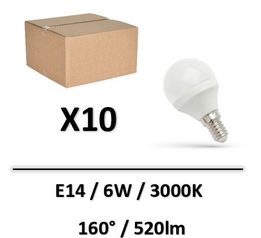 Spectrum - AMPOULE LED E14 6W 3000K - 160° - WOJ+13022x10