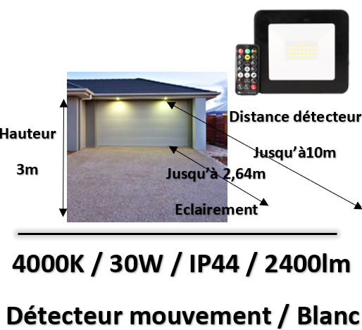 projecteur-led-arlux-noir