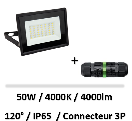projecteur-led-50W-noir